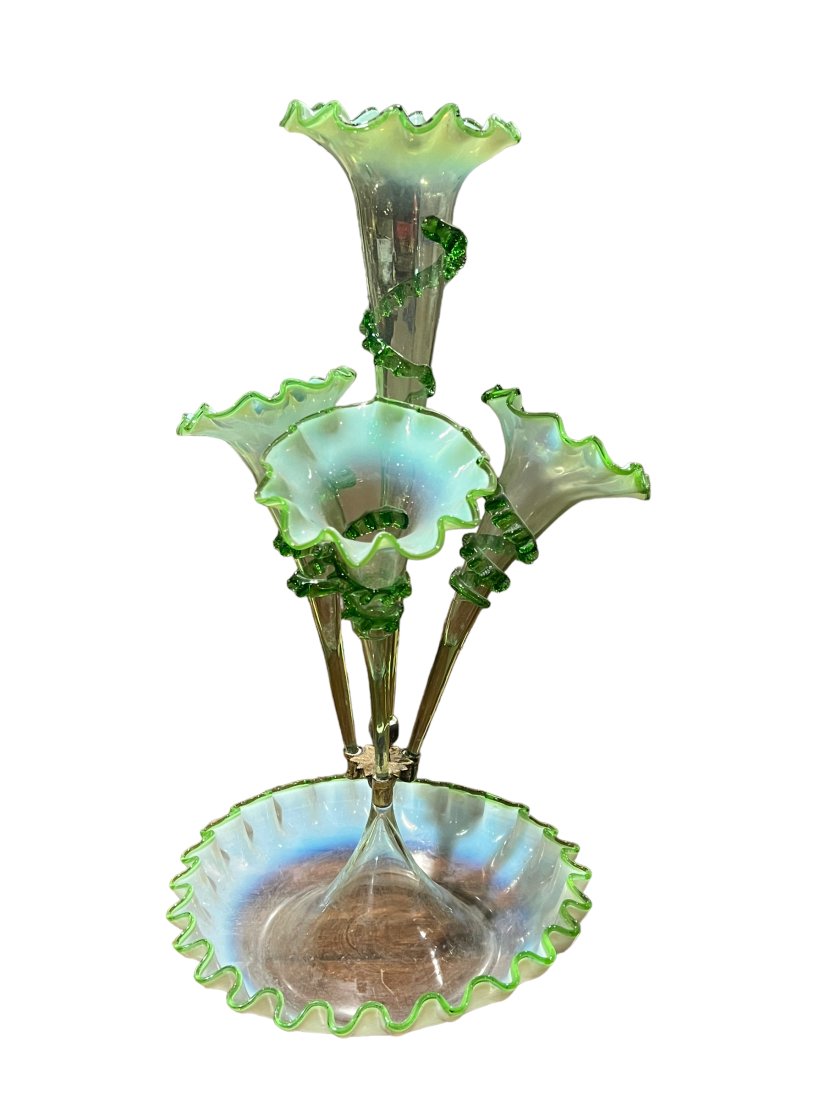 Antique Victorian Glass Epergne (1 of 4)