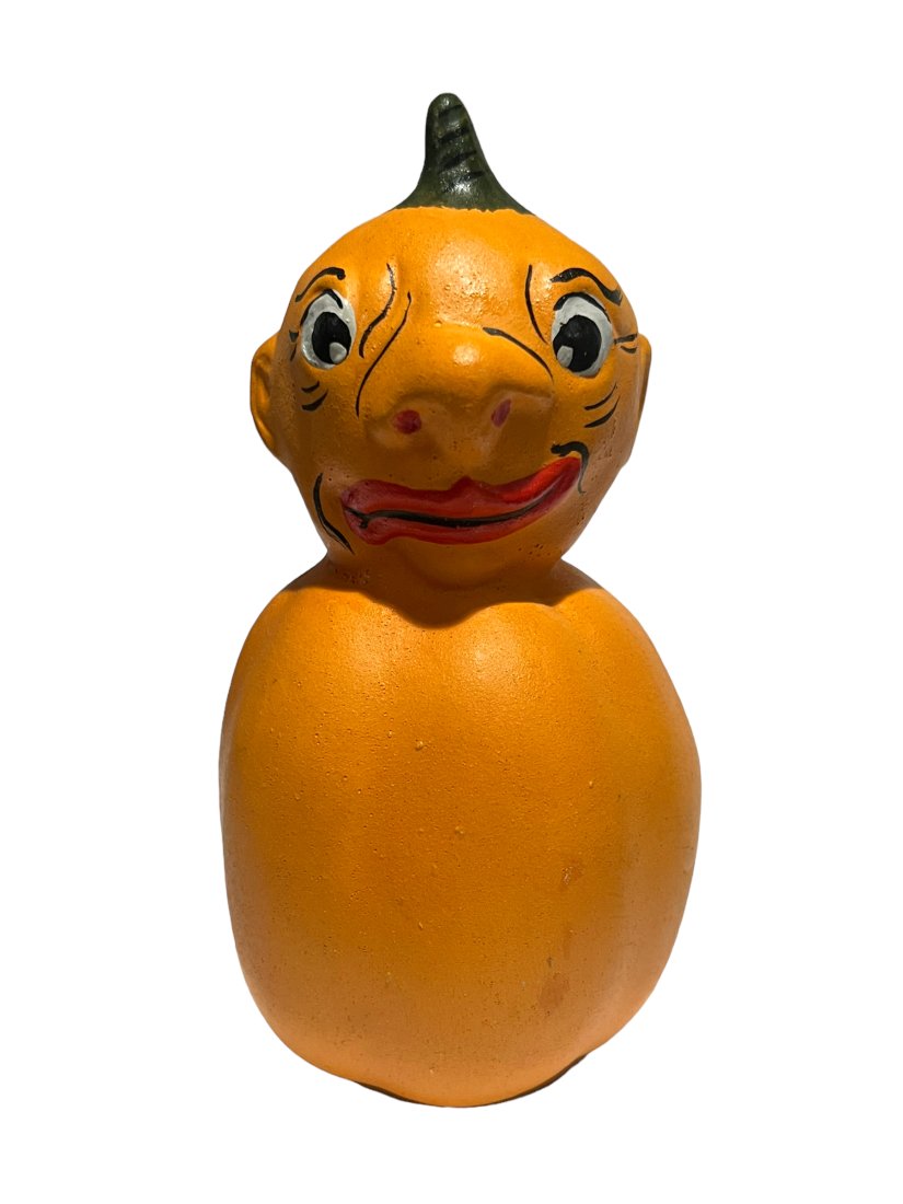 Rare Vintage German Veggie Man Pumpkin Halloween Candy Container (1 of 7)