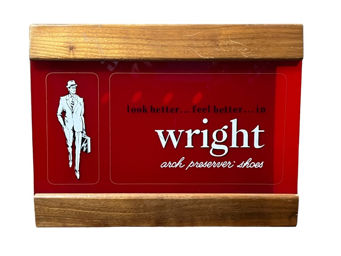 Wright Arch Preserver Shoes Light Up Store Display Sign (1 of 5)