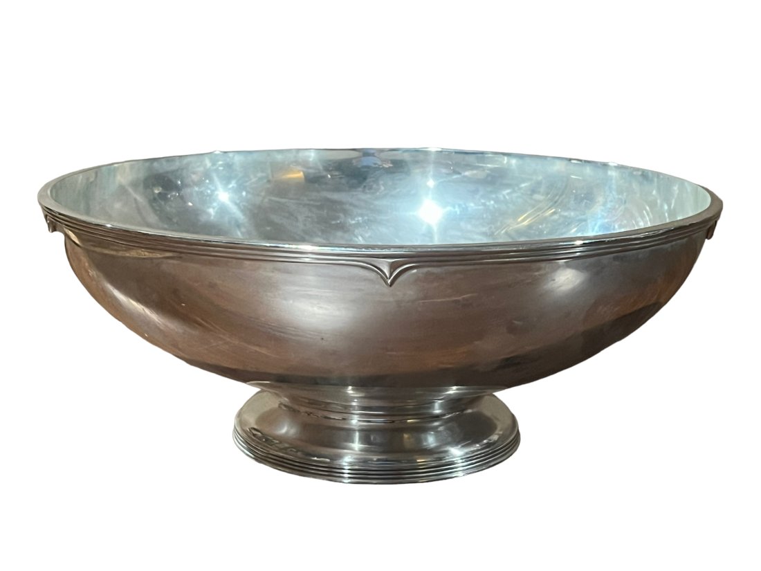 Fiddle Thread by Frank Smith Large Sterling Silver Center Bowl 29.4ozt No Monograms (1 of 5)