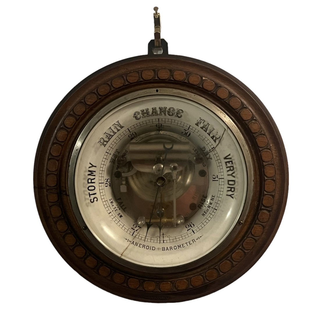 Victorian Antique Aneroid Barometer (1 of 6)