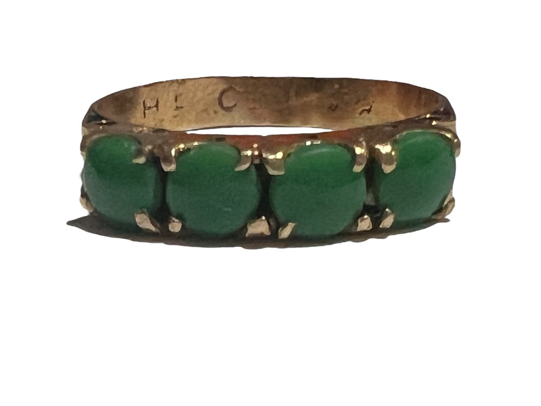 Antique 18K Jade Ring (1 of 8)
