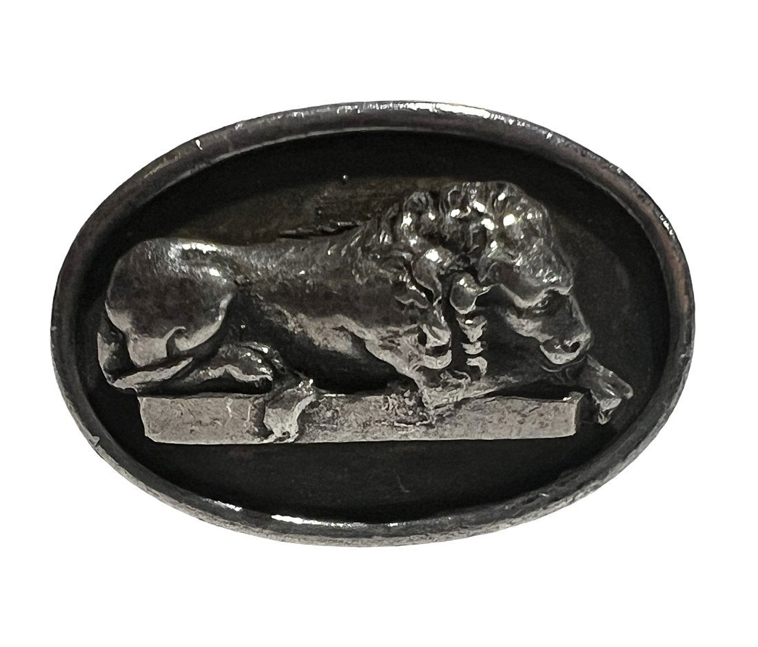 Rare Vintage Henryk Winograd HW 999 Fine Silver Repousse Lion Ring (1 of 7)