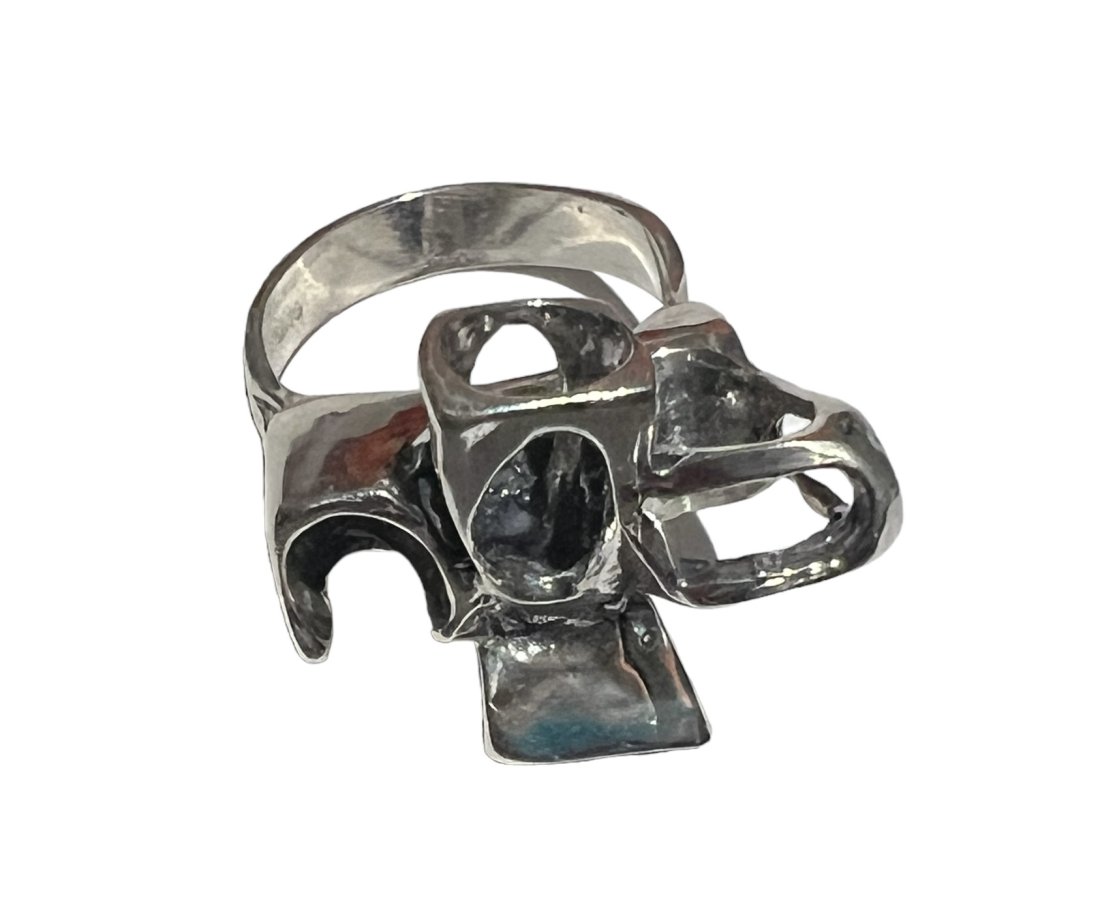 Modernist Sterling Silver Abstract Ring (1 of 9)