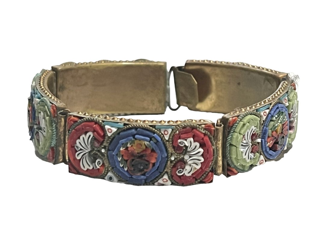 Vintage Italian Micro Mosaic Bracelet (1 of 6)