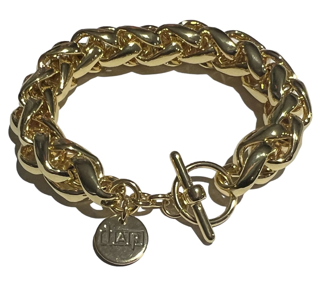 1AR by UnoAerre 18k Gold-Plated Chain Link Bracelet (1 of 5)