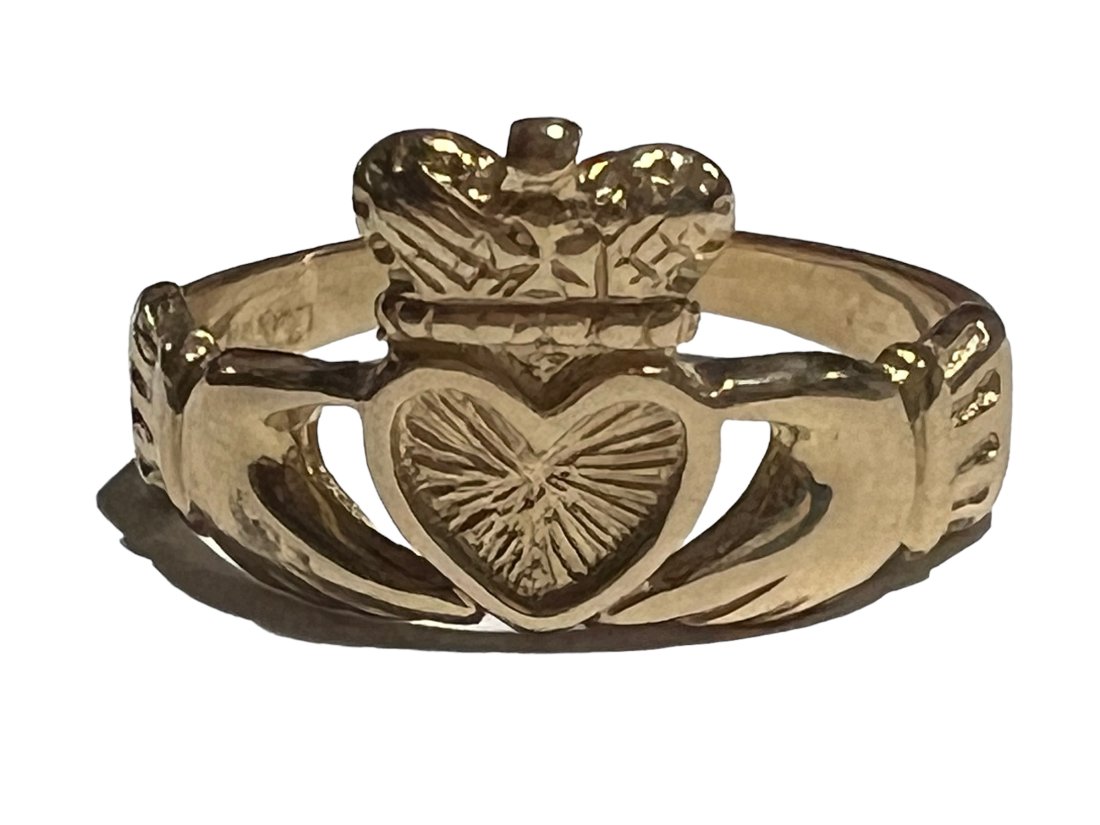 14K Gold Claddagh Ring (1 of 5)