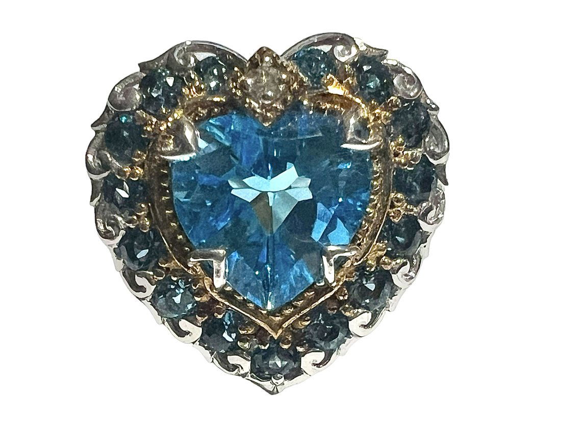 Stunning Michael Valitutti Gems En Vogue NH Sterling Silver Heart  Ring (1 of 5)