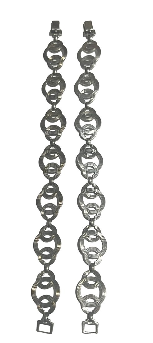 Lot of 2 Vintage Sterling Silver Bracelets Celtic Design (1 of 8)