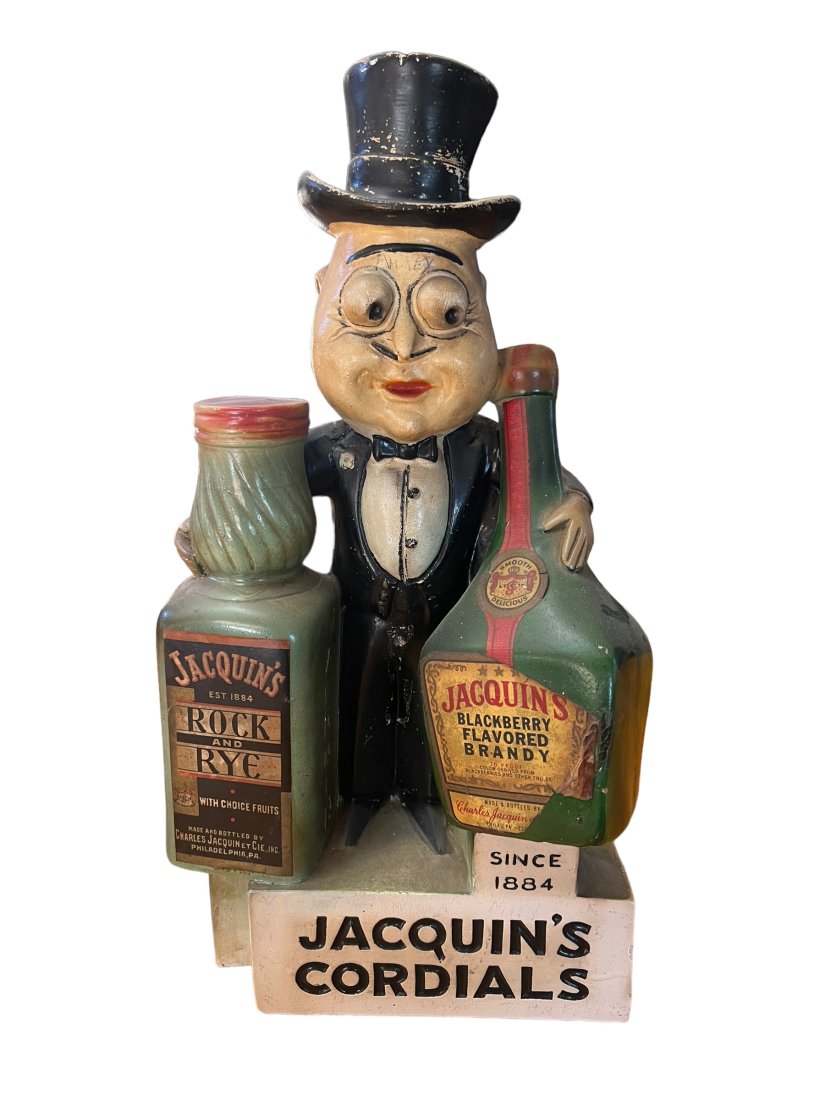 Vintage Jacquin’s Cordials Back Bar Advertising Figure Bottle Display (1 of 6)