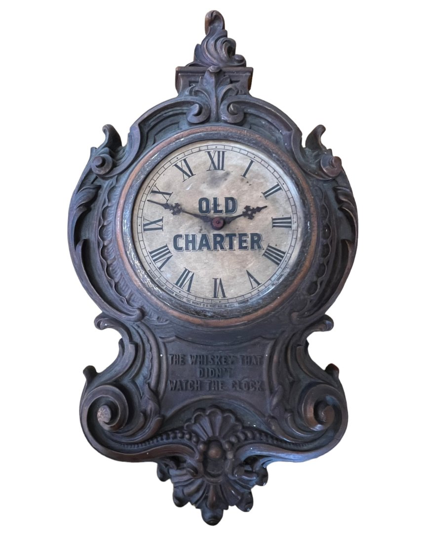 Vintage Old Charter Whiskey Advertising Clock (1 of 10)