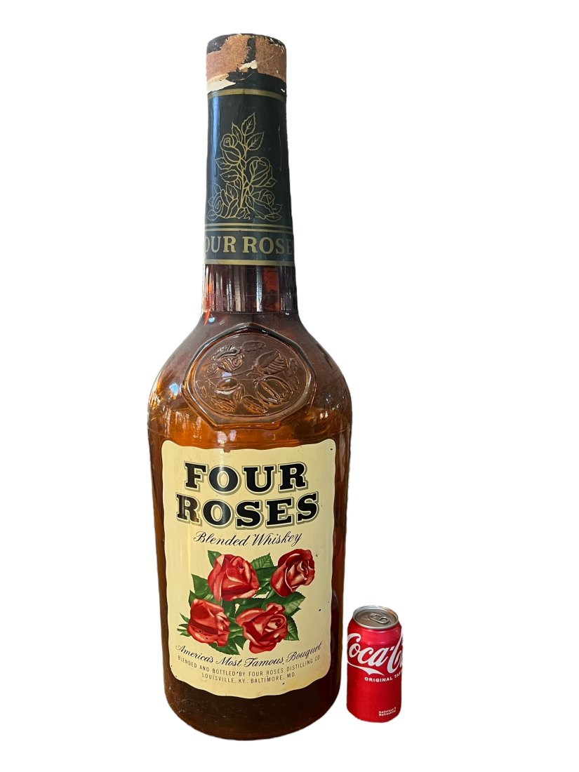 Vintage Four Roses Whiskey Giant Store Display Bottle (1 of 4)
