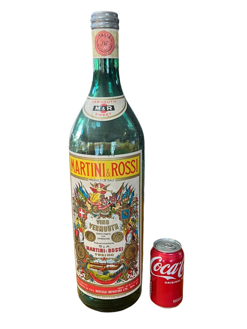 Vintage Martini and Rossi Vermouth Big Store Display Bottle (1 of 5)