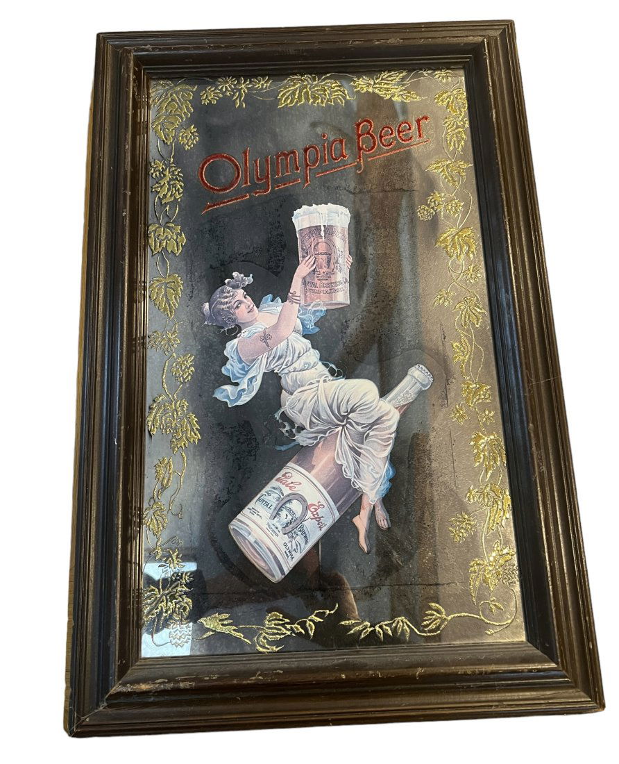 Olympia Beer Mirror Or Bar Advertising Sign