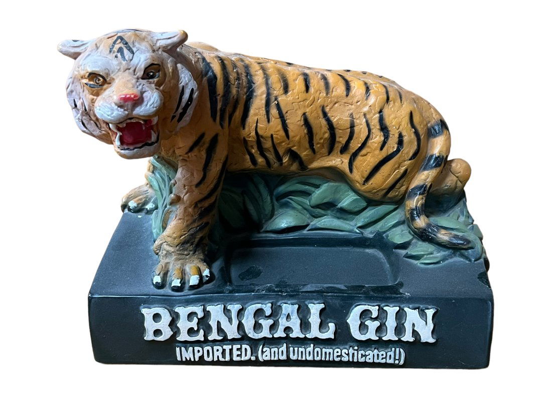 Vintage Bengal Gin Tiger Advertising Back Bar Pub Store Display (1 of 6)