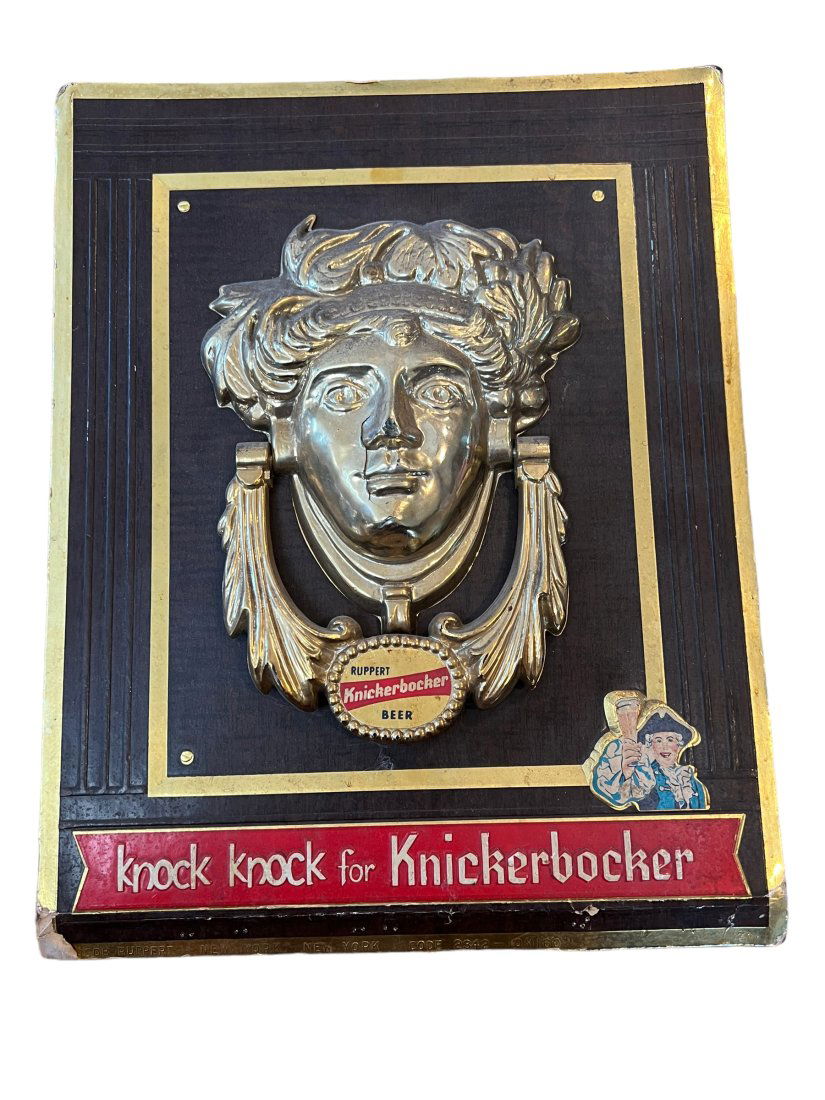 Vintage 1960 Knock Knock for Knickerbocker Beer Advertising Sign (1 of 7)