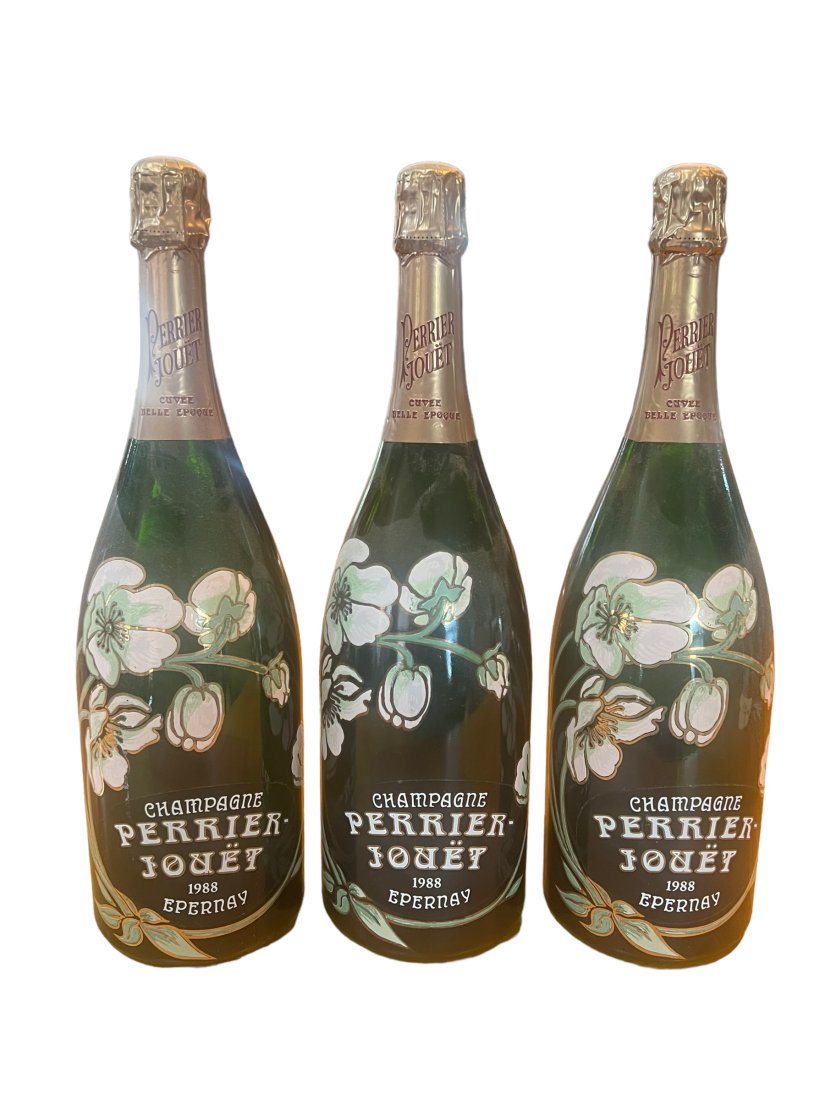 Lot of 3 Perrier-Jouet Champagne Store Display Bottles (1 of 4)