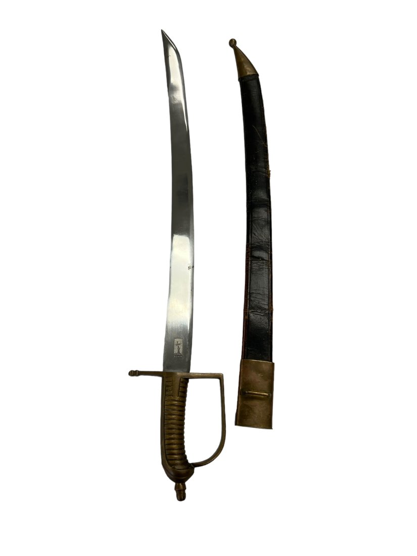 Vintage Grenadier Sword with Leather Scabbard (1 of 8)