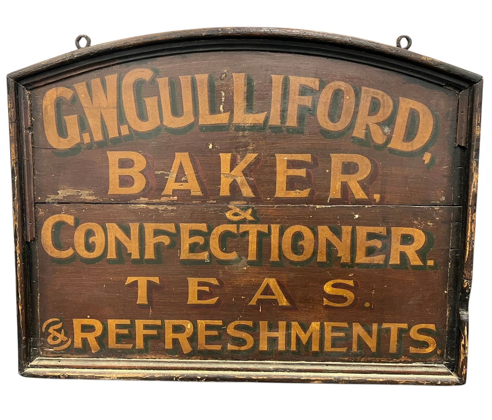 Antique Double Sided Trade Sign with Hand Forged Iron Brackets (1 of 20)