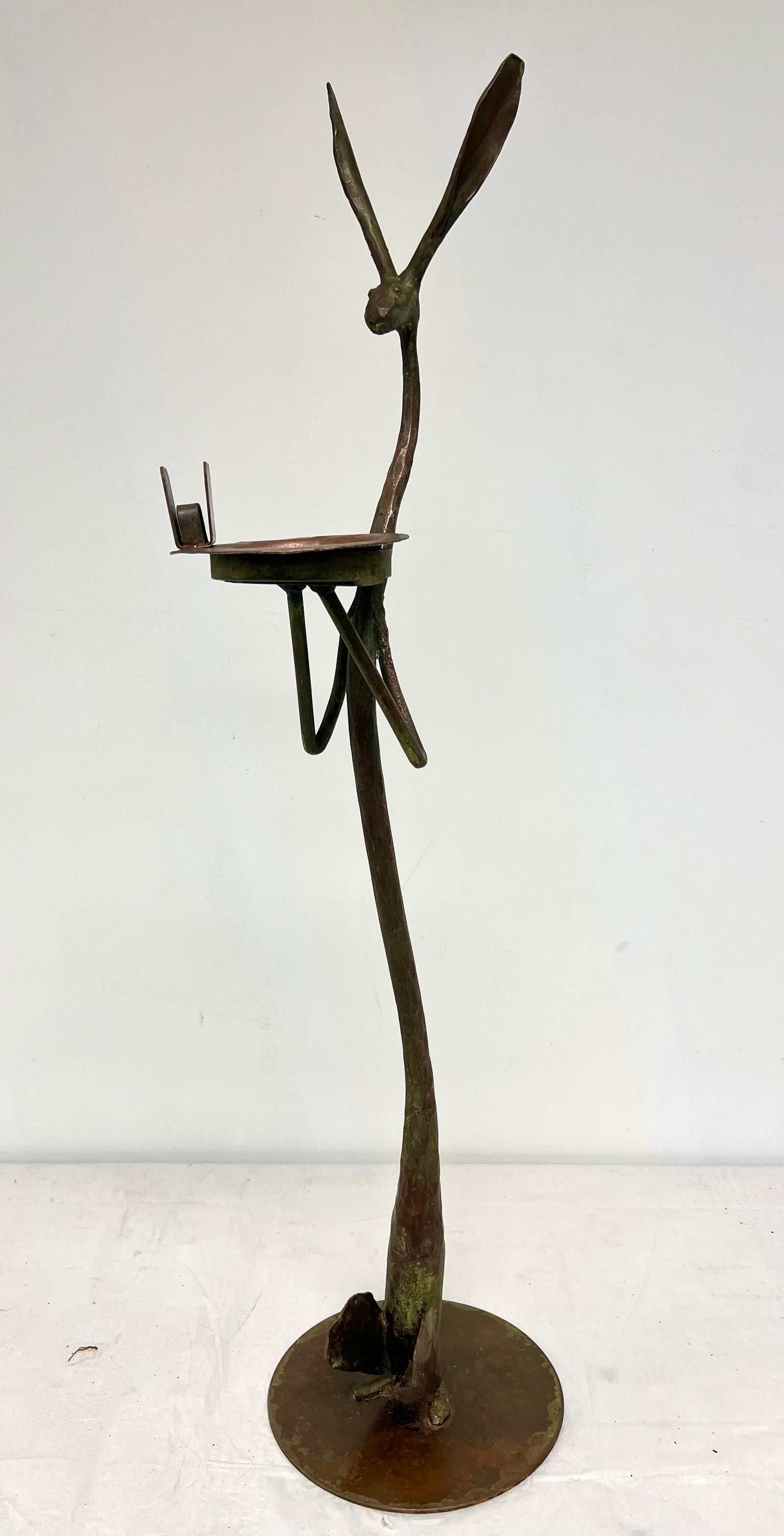 Extremely Rare Jack Rabbit Ashtray Walter Gilbert Wrought Iron Studio ca. 1929 (1 of 20)