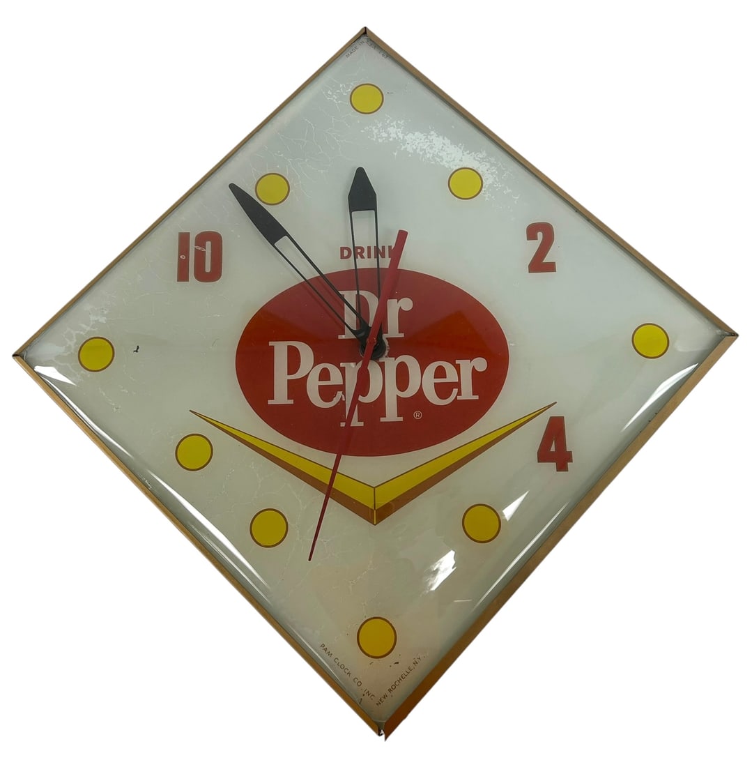 Vintage DR. PEPPER Electric Light Up Pam Clock (1 of 10)