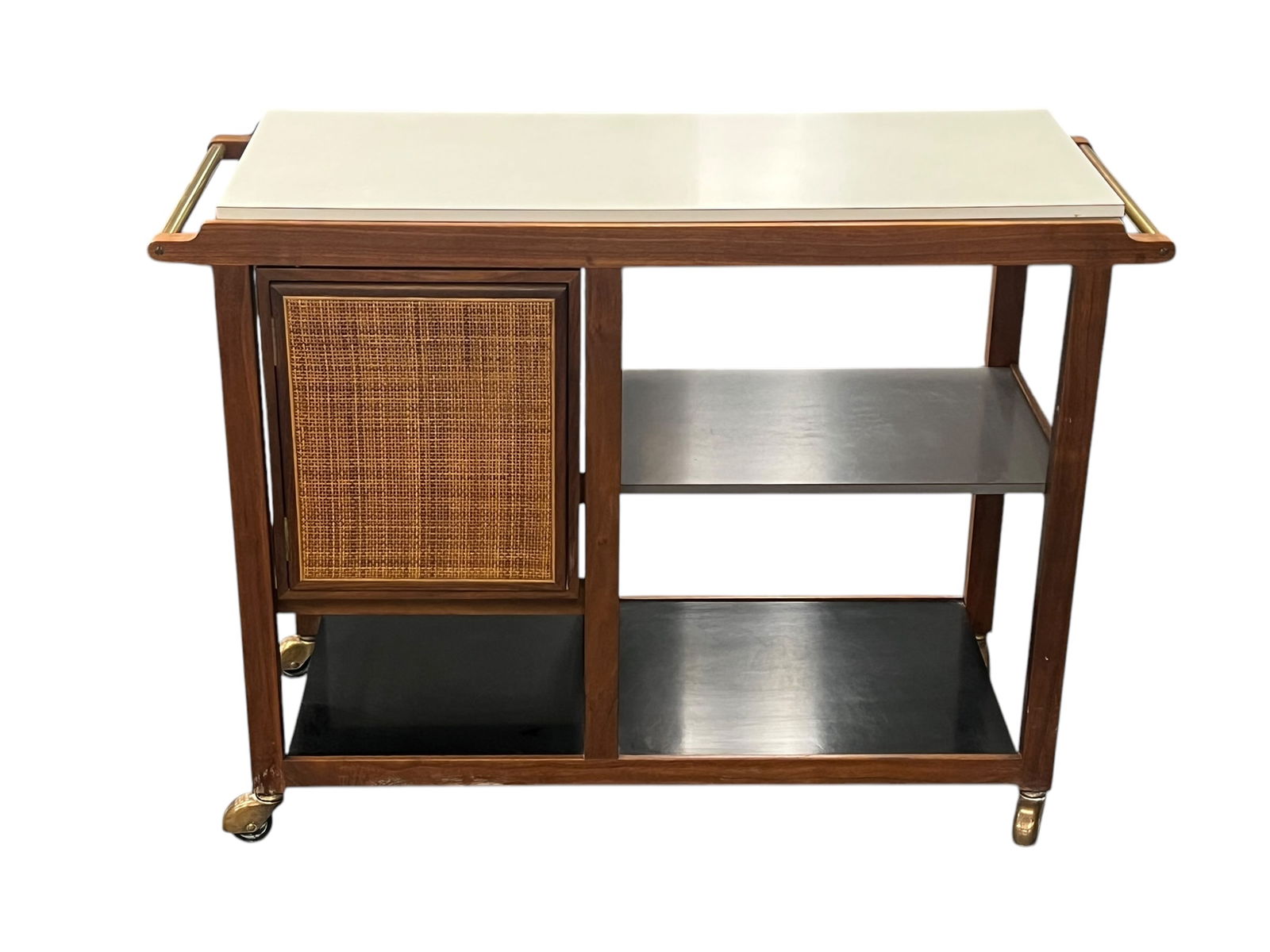 Edward Wormley for Dunbar Bar Cart with Expandable Top (1 of 14)