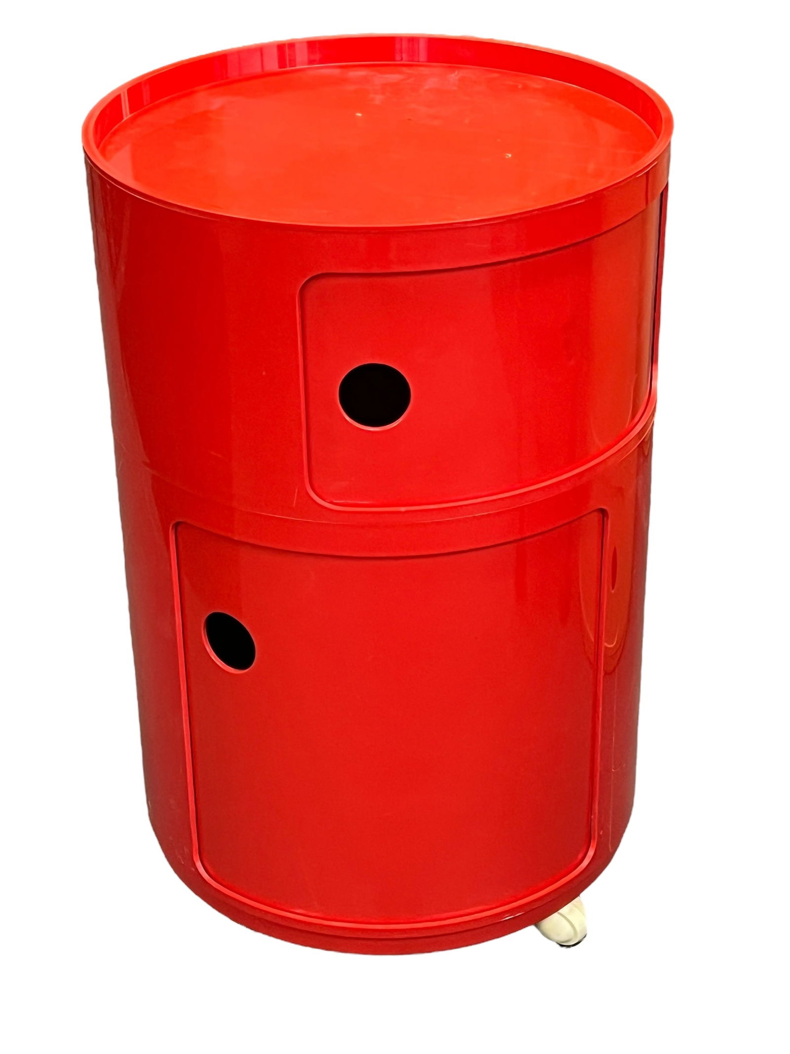 Anna Castelli for Kartell  Componibili 2-Tier Red Storage Tower (1 of 5)