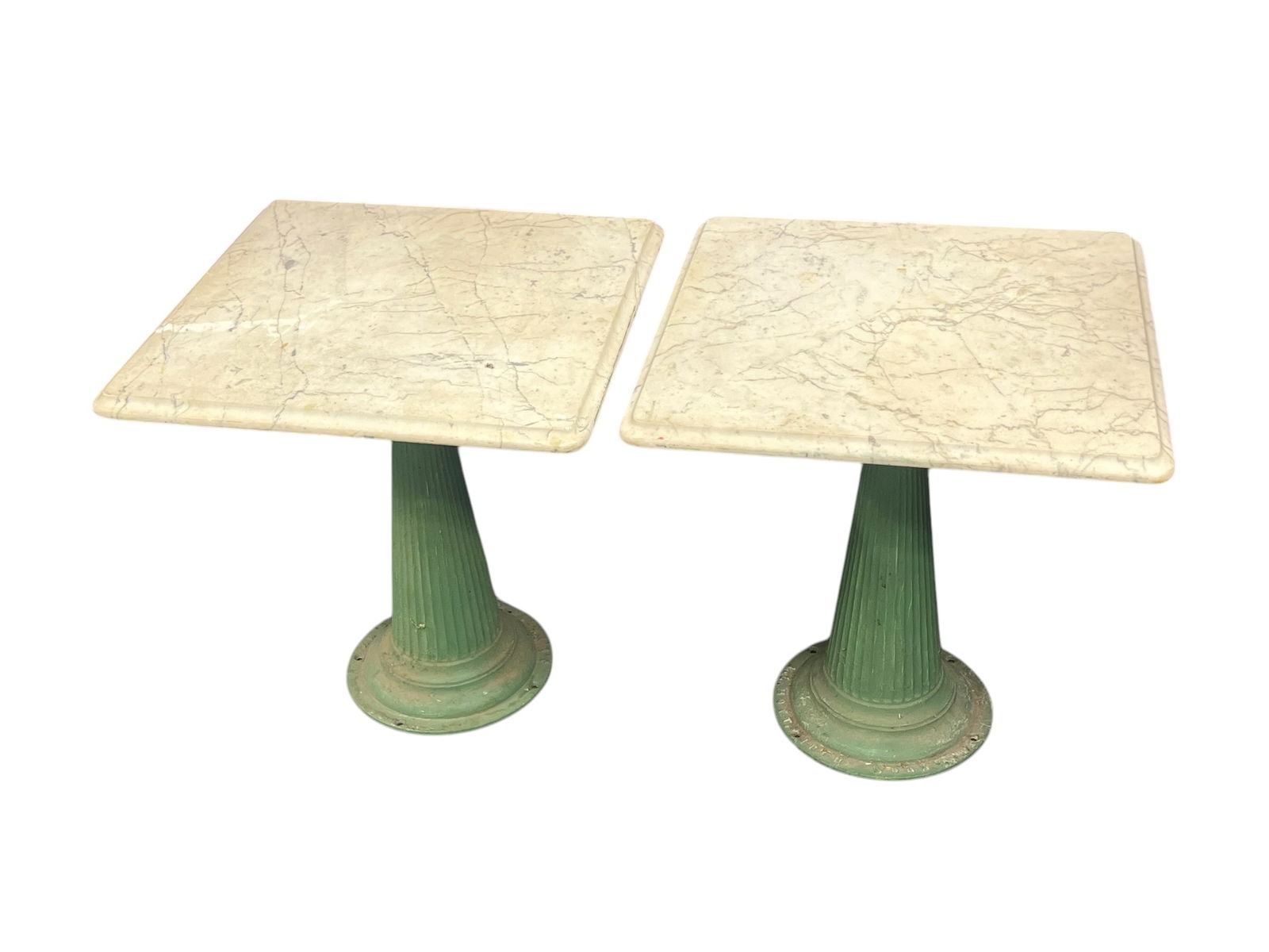 Pair of Art Deco Marble Top Side Tables (1 of 6)