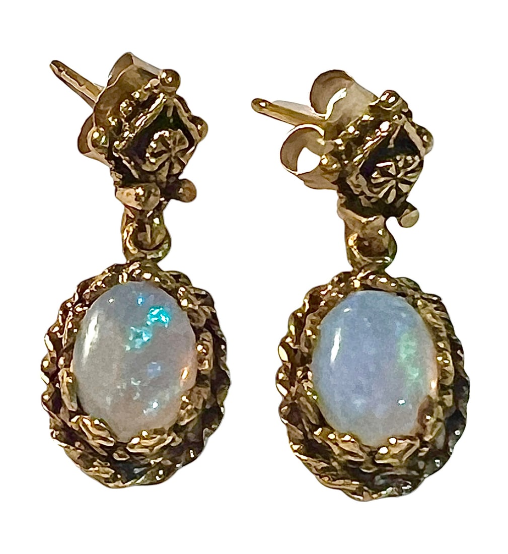 14K Gold Opal Earrings (1 of 7)