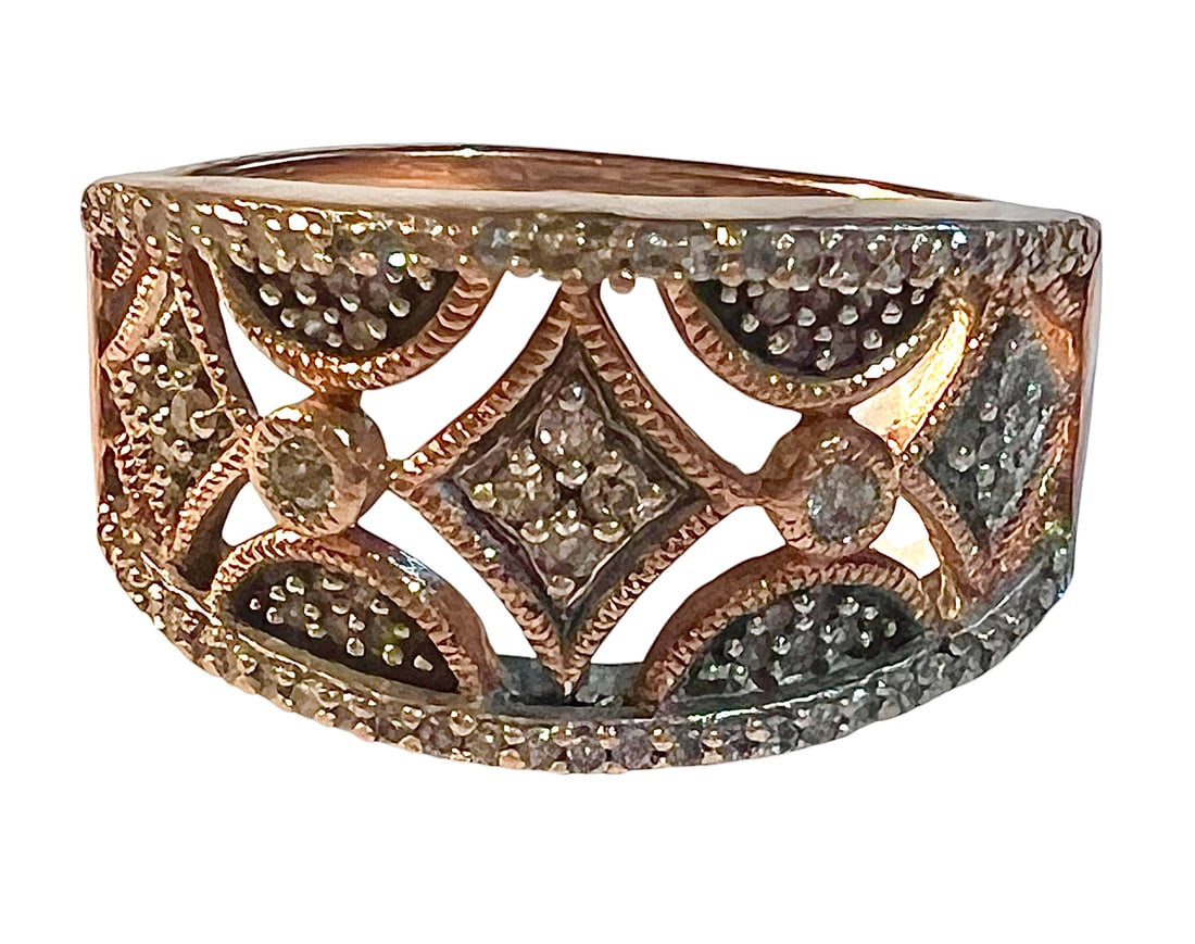 10K Rose Gold and Diamond Ring (1 of 5)