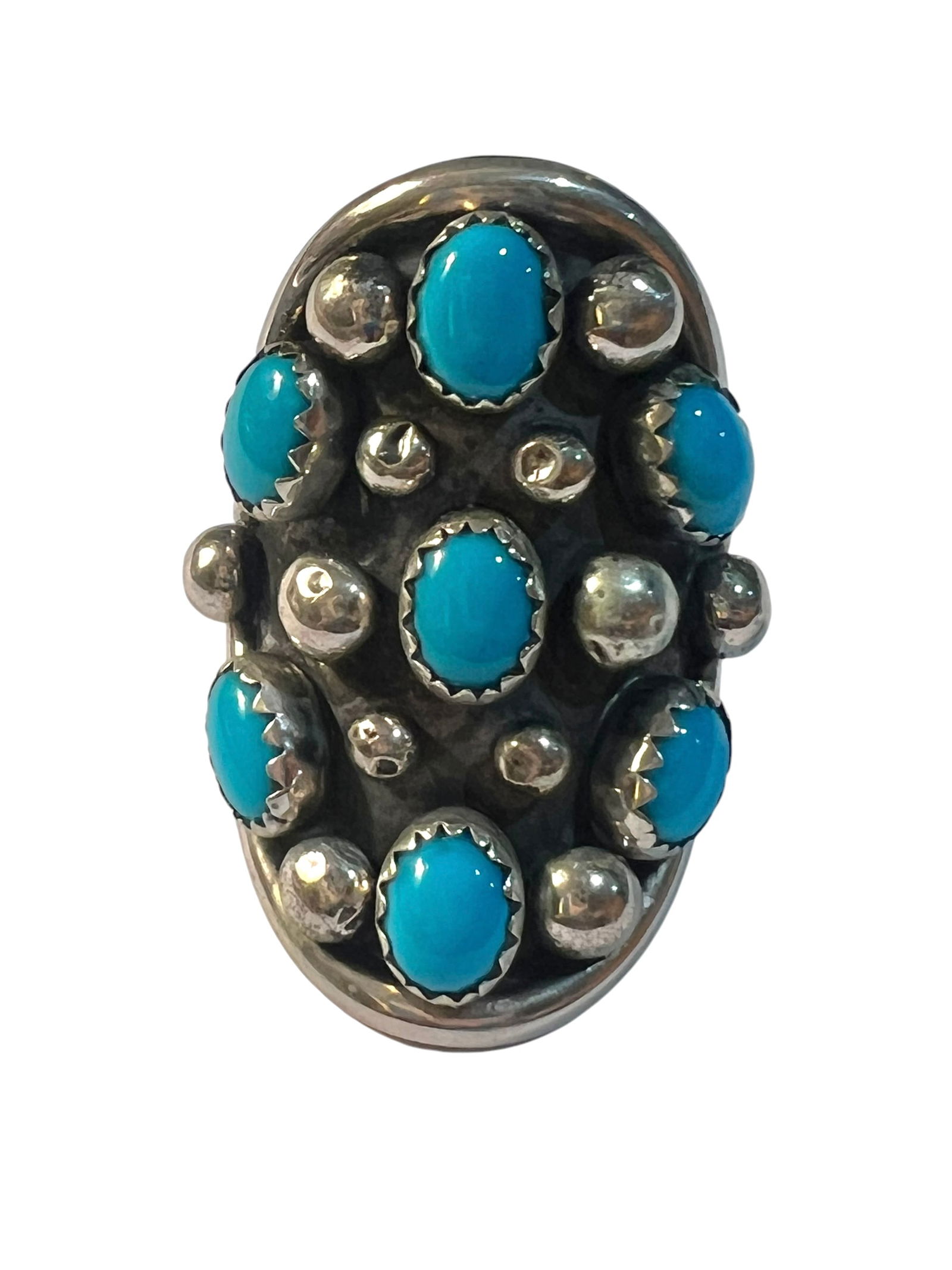 Carolyn Pollack Southwestern Sterling Silver and Turquoise Ring (1 of 8)