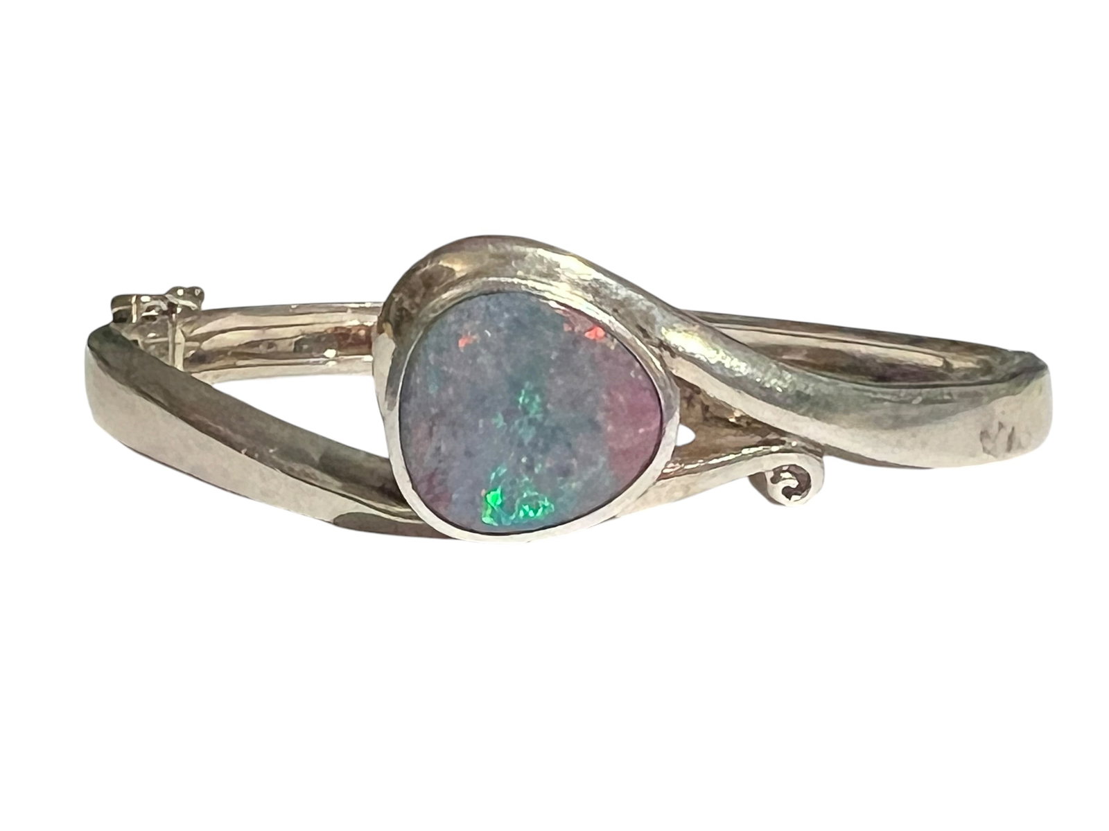 Sterling Silver and Opal Bracelet (1 of 7)