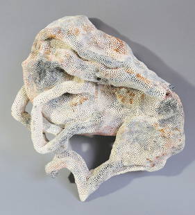 Carolein Smit, Dog: Dog. 1996. Ceramics. Polychrome glaze painting. 15 x 48 x 40 cm. Inscribed: Carolein Smit 1996 'Dog' (handwritten). Provenance: Rhenish private collection., Literature: Gefäss/ Skulptur 3. Deutsc