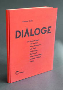 Hartmut Kraft, Dialoge mit Joseph Beuys book+graphic: Hartmut Kraft, Hartmut Kraft. Dialogues with Joseph Beuys, Rolf Escher, Klaus Fussmann, Rolf Iseli, Axel Knopp, Dieter Roth, Reiner Ruthenbeck, Bernard Schultze, Ursula. Literarischer Verlag Hartmut B