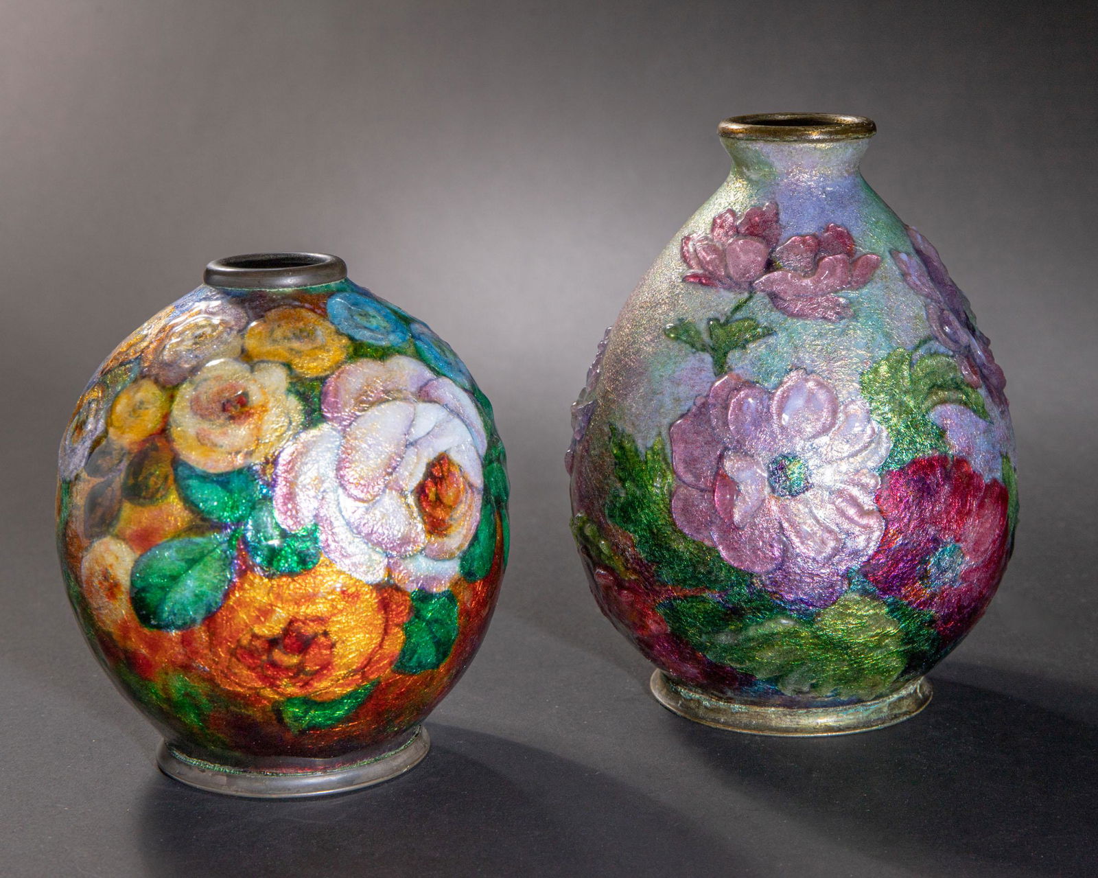2 Camille Fauré Limoges Vases (1 of 11)