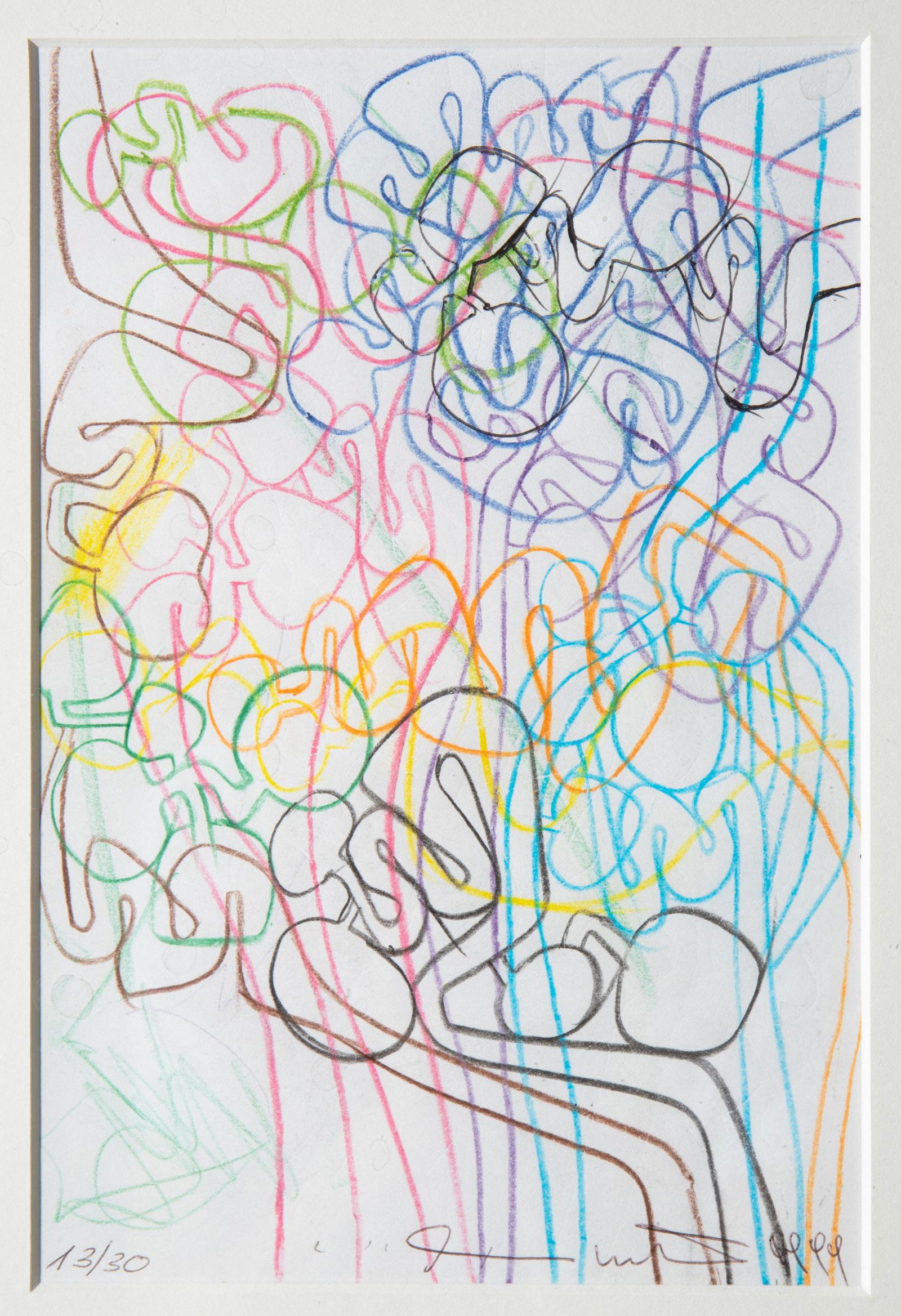 Hermann Nitsch*, Drawing, unique (1 of 5)