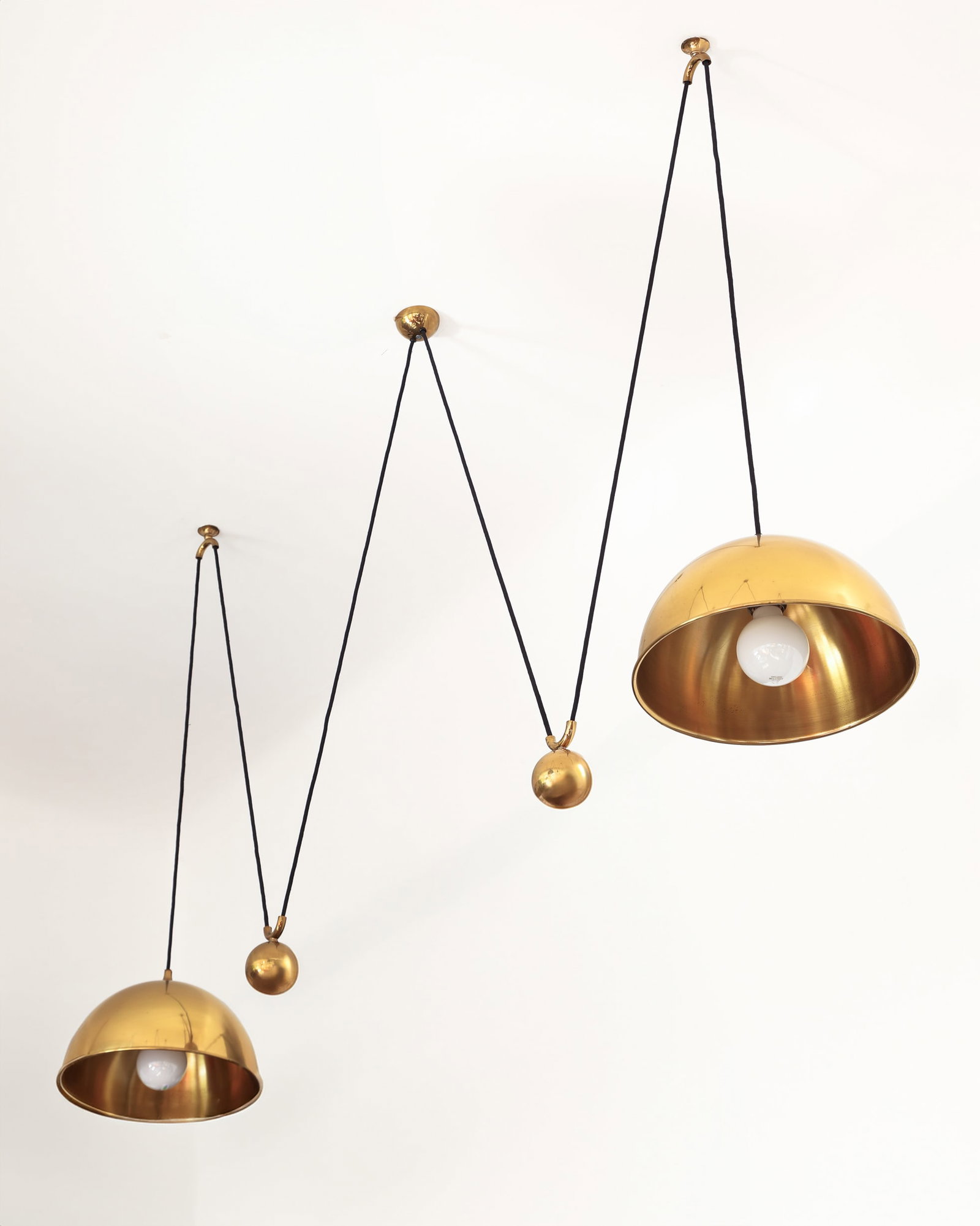 Florian Schulz, Double pull pendant Lamp, model Posa D. 31 cm (1 of 2)
