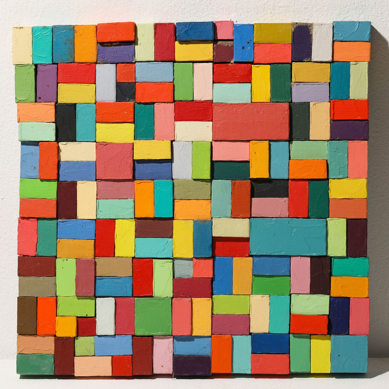 Carlos Estrada-Vega, 2001, small cube wall object (1 of 4)