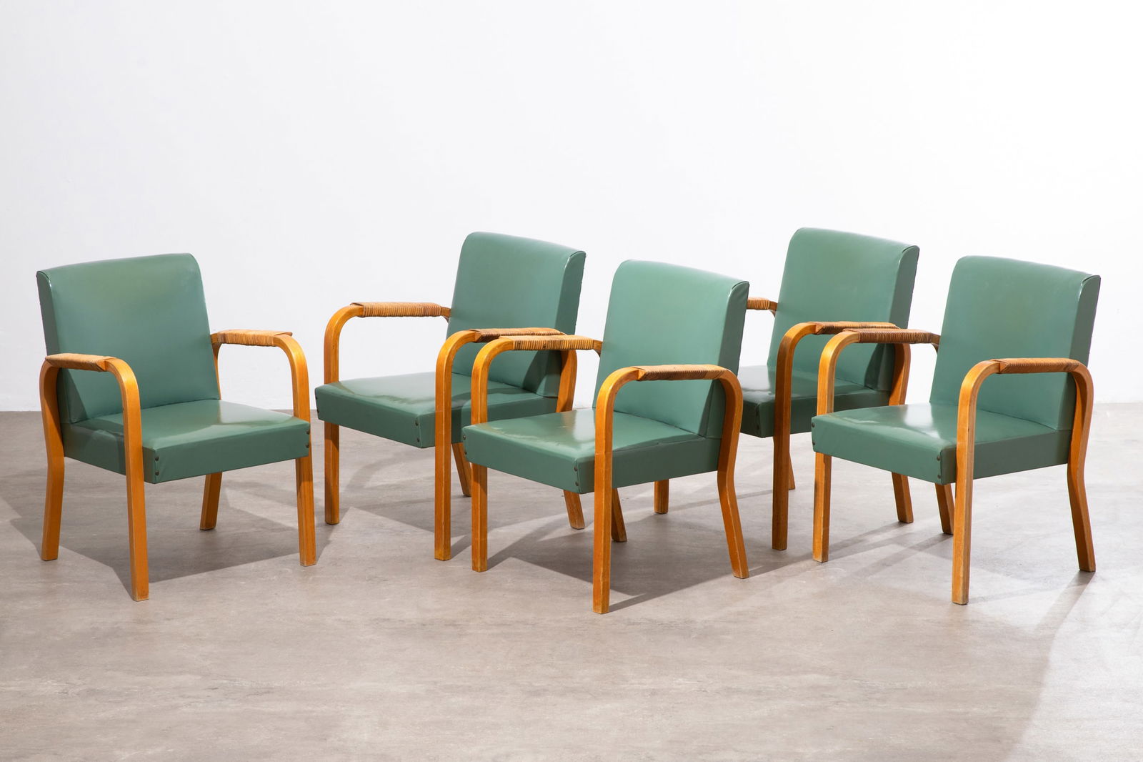 Alvar Aalto, 5 armchairs, model no. 46 (1 of 6)