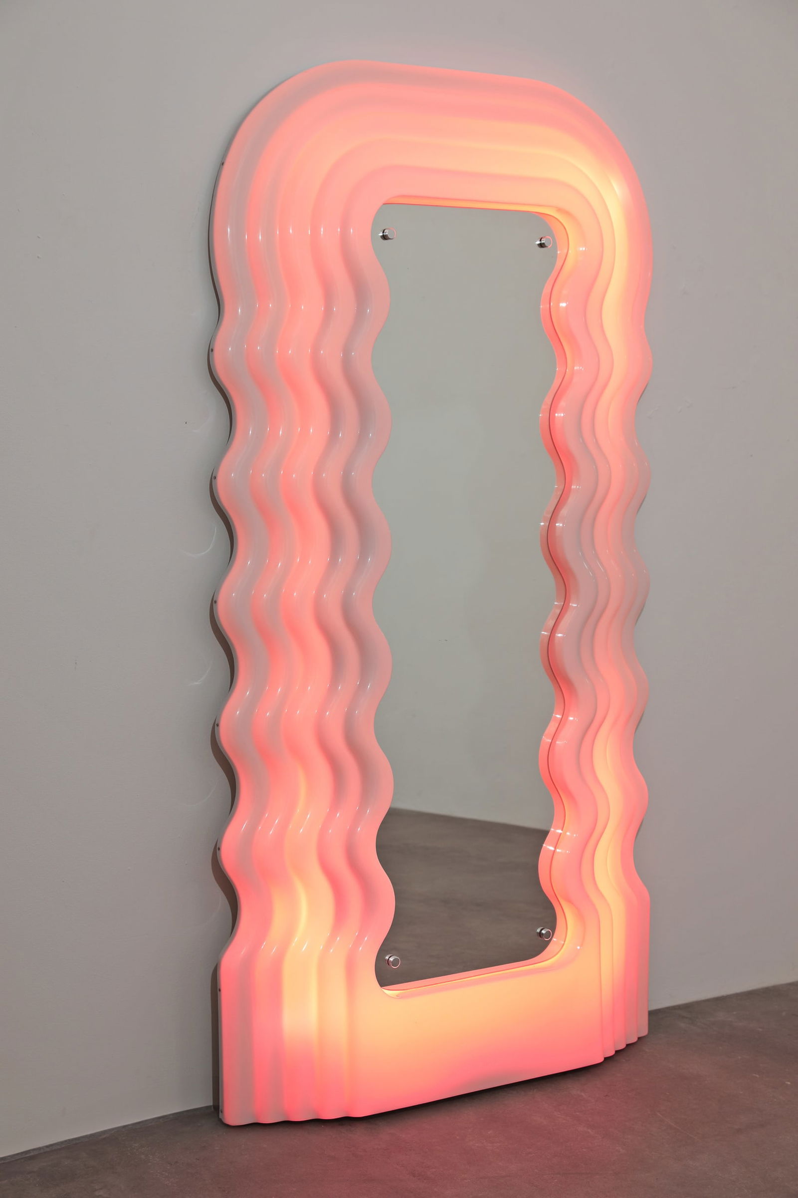 Ettore Sottsass, Poltronova, Standing Mirror, model Ultrafragole (1 of 3)