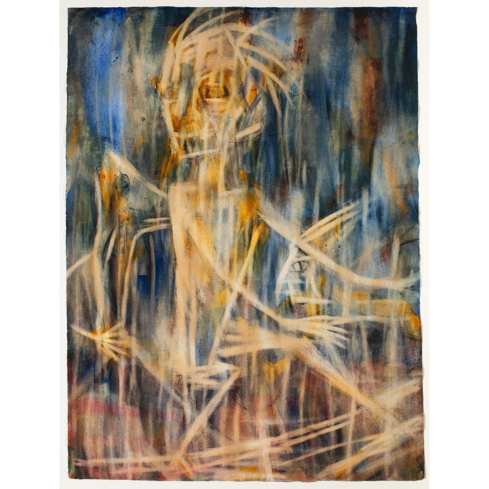 Christian Rohlfs (1849-1938), 'Spuk' or the 'Ährenmännchen', 1920: Rohls, Christian Tempera on wove paper. 62 x 46 cm. Inscribed on the reverse, among other things, with the artist's estate information and stamp. Mounted under glass and described accordingly. Inscrib