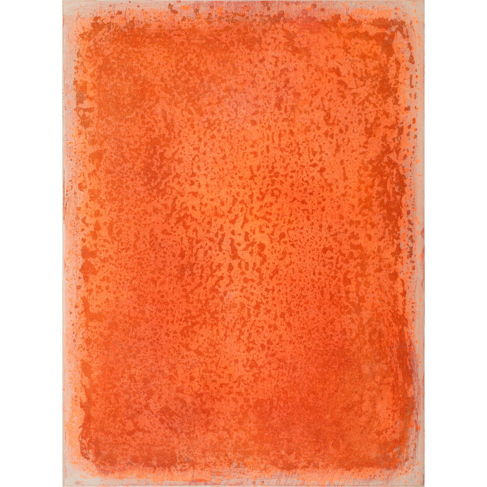 Gotthard Graubner* (1930-2013), Untitled, 2003: Color etching. 75.5 x 57 cm. Signed and dated lower right: Gotthard Graubner 03. Numbered lower left: 17/30. Framed under glass in a passe-partout and described accordingly.