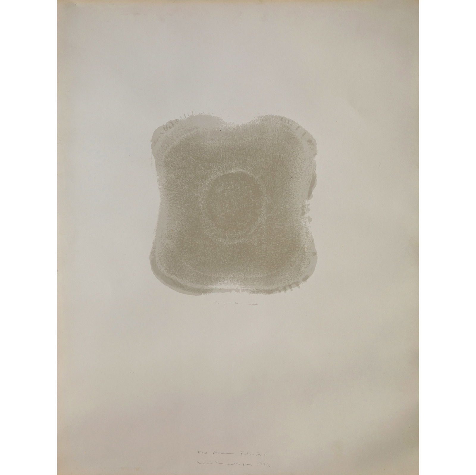 Gotthard Graubner* (1930-2013), 'Pillow Picture', 1972: Graubner, Gotthard Print on lightweight cardboard. 64.5 x 50 cm. Signed center: Graubner. Illegibly inscribed and dated lower center: 1972.