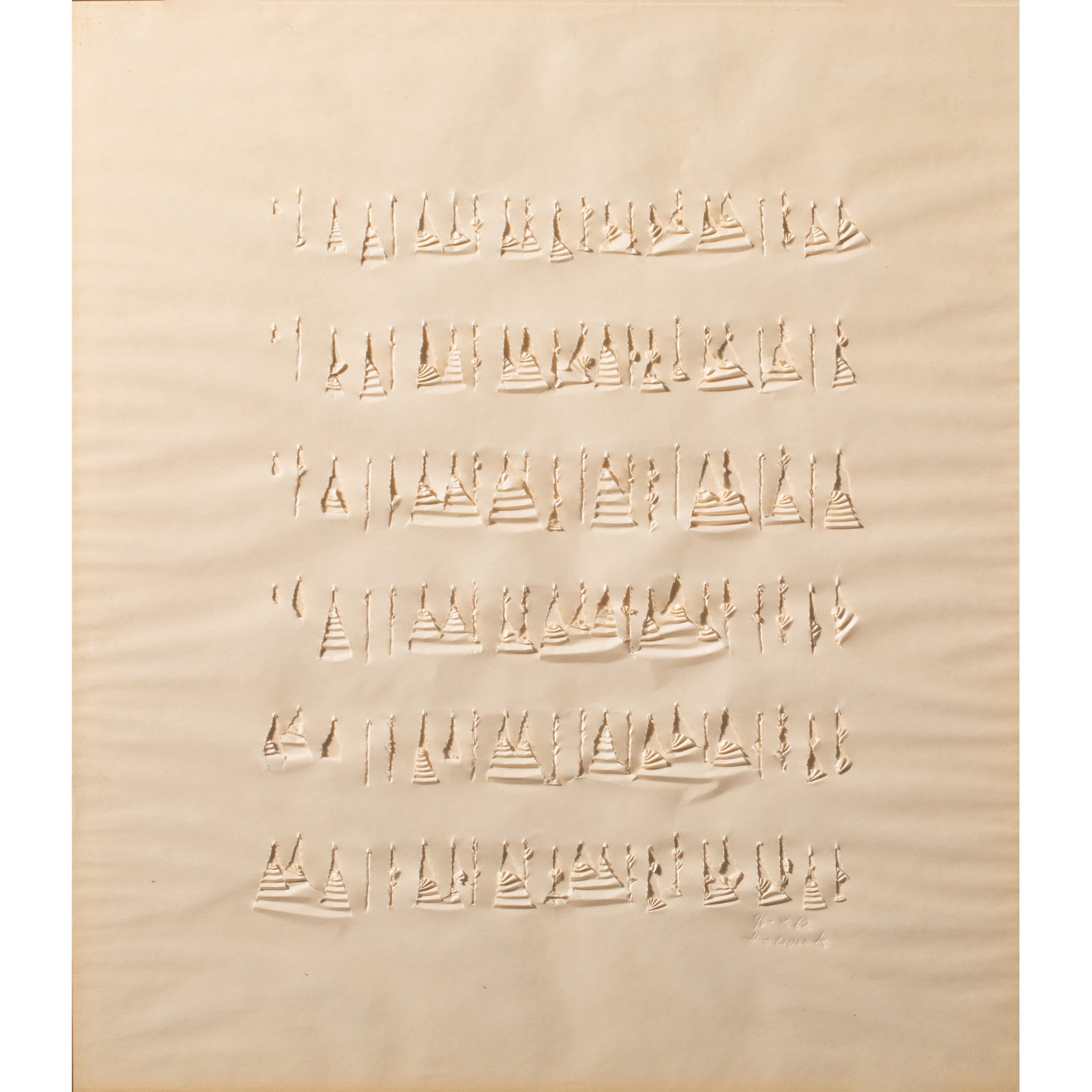 Oskar Holweck (1924-2007), Sheet '96-X 62' from: Hofhaus-Mappe, Original 1, 1963 (1 of 5)