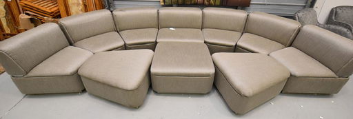 Thonet 9 Piece Sectional Sofa W Matching Ottoman