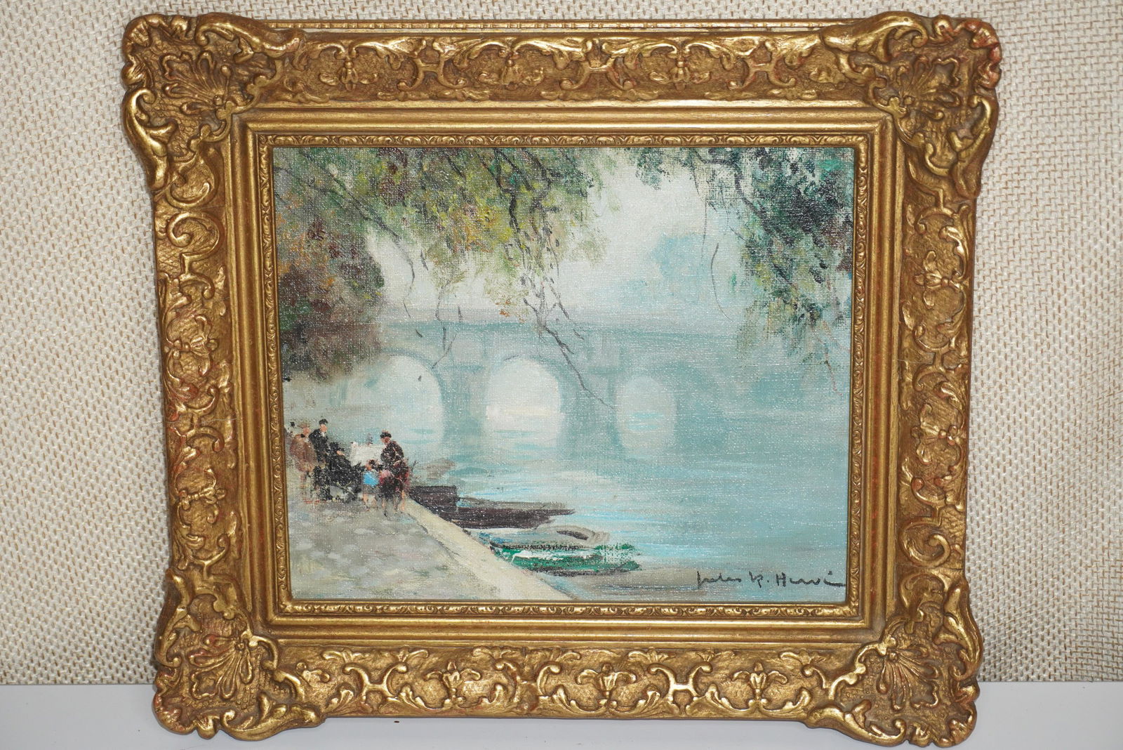 JULES R. HERVE' OIL ON CANVAS (1 of 3)