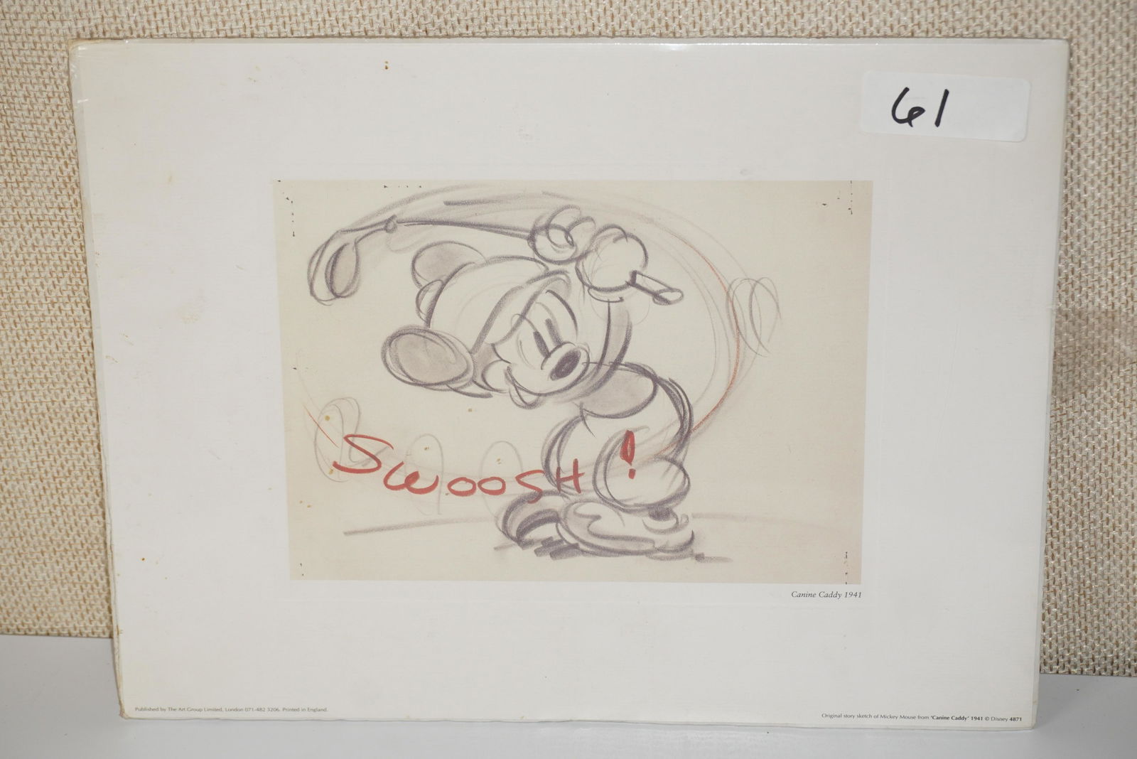 MICKEY MOUSE ORIGINAL STORY SKETCH (1 of 5)