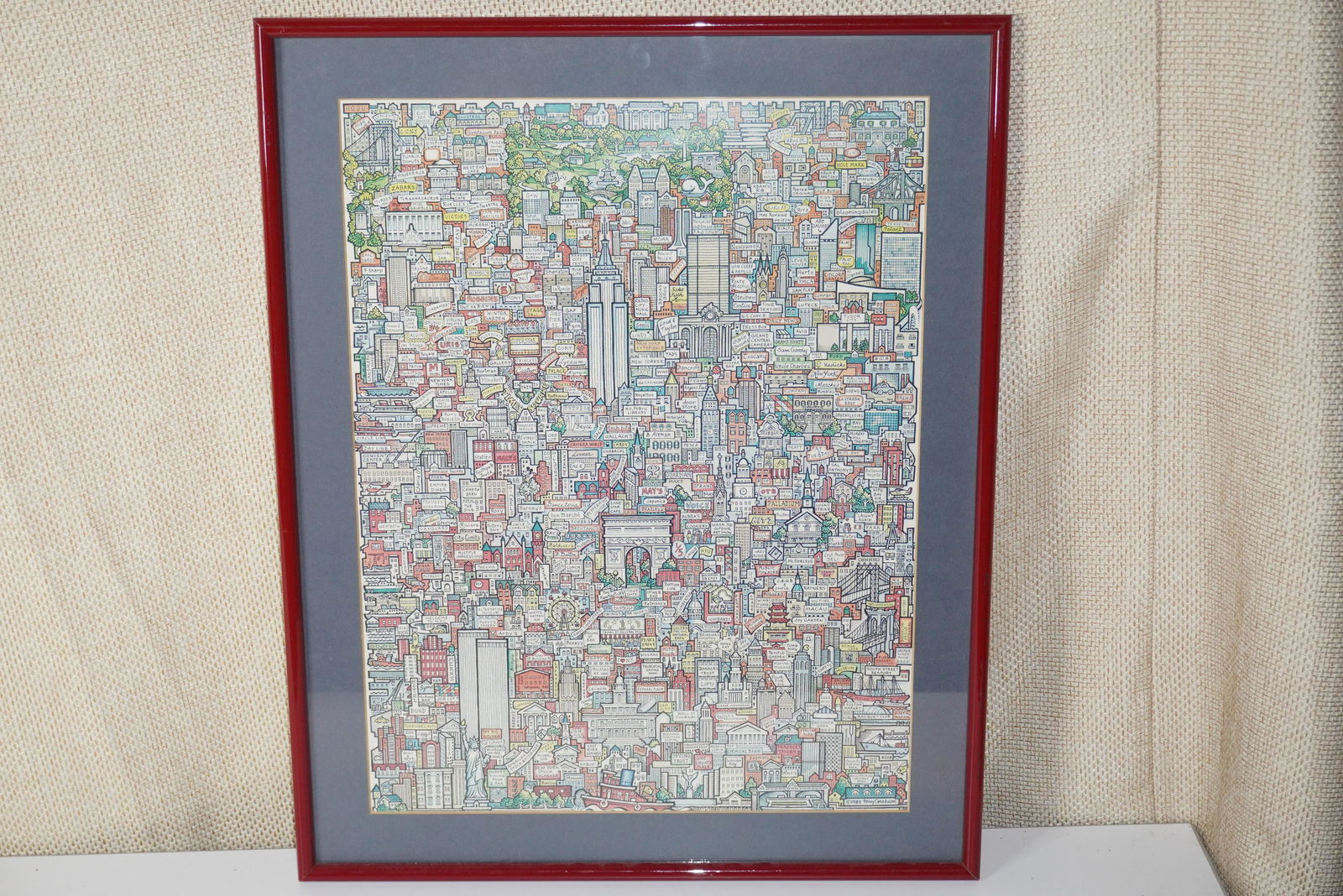 Tony Graham 1982 "Mini Manhattan!!" Map (1 of 3)