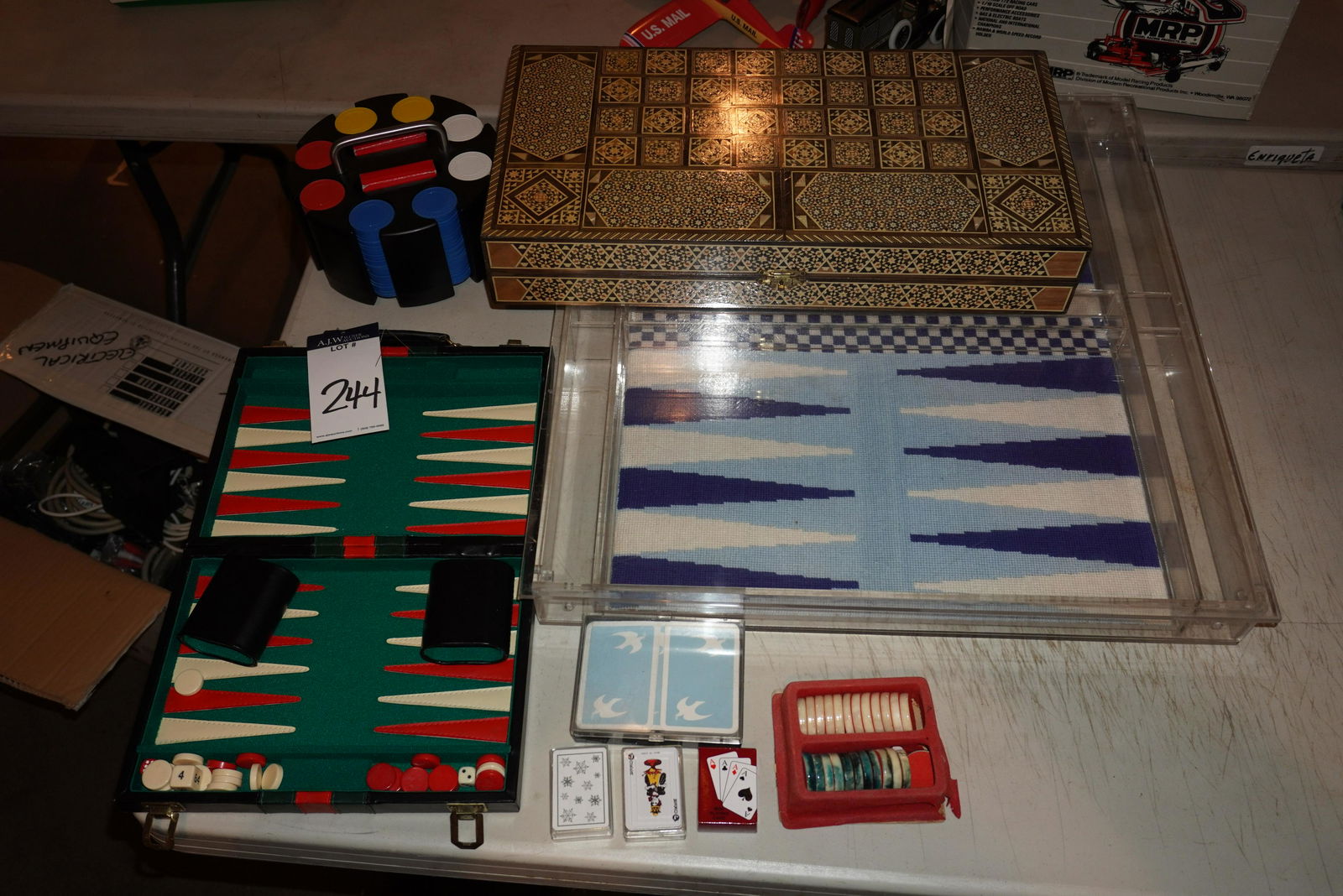 GROUP OF GAMES & GAMING CHIPS (1 of 9)