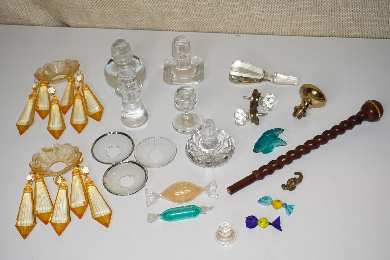 ASST' GROUP OF CRYSTAL STOPPERS (1 of 5)